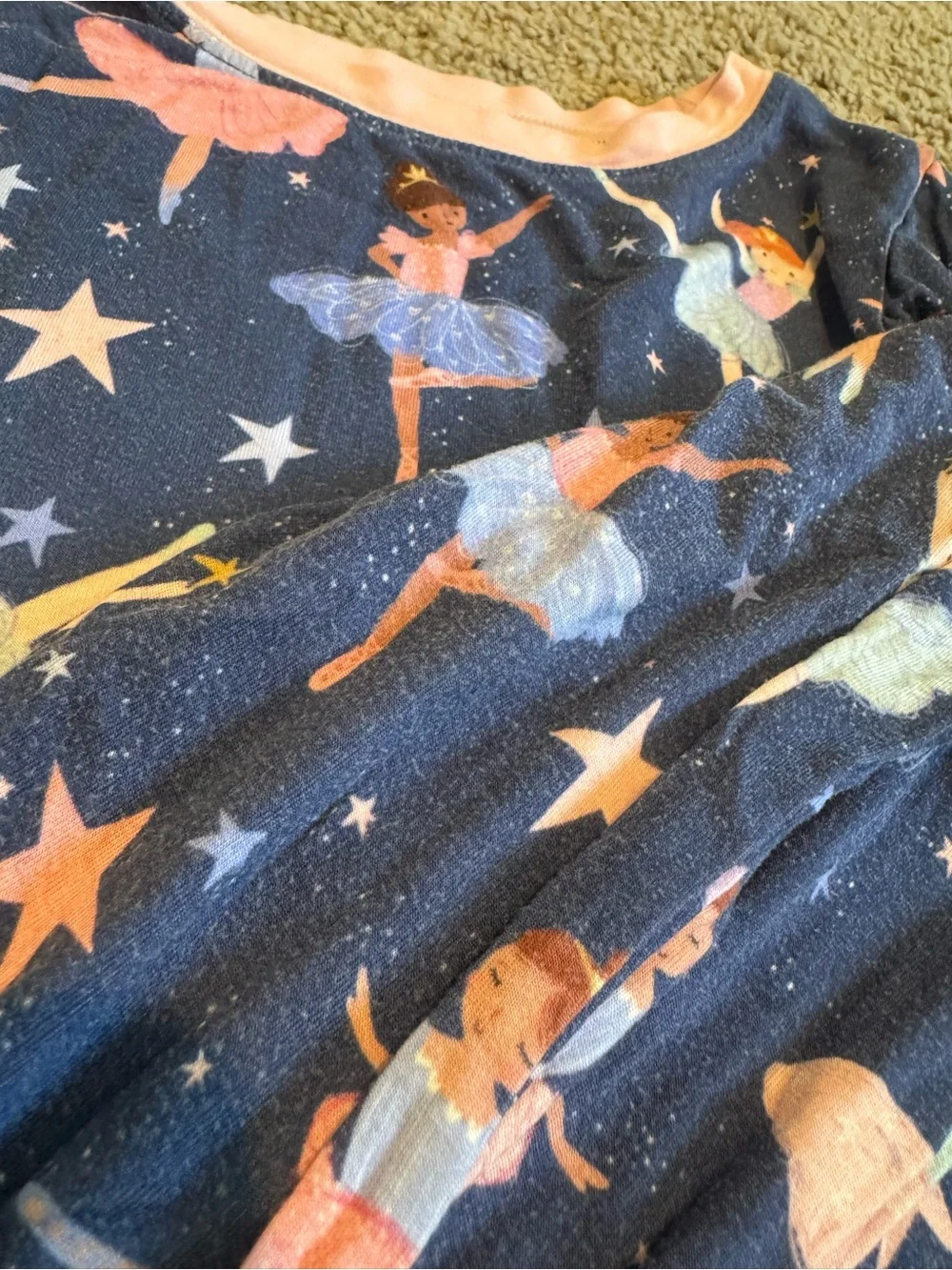 Little Sleepies Navy Ballerina Pajama Top -